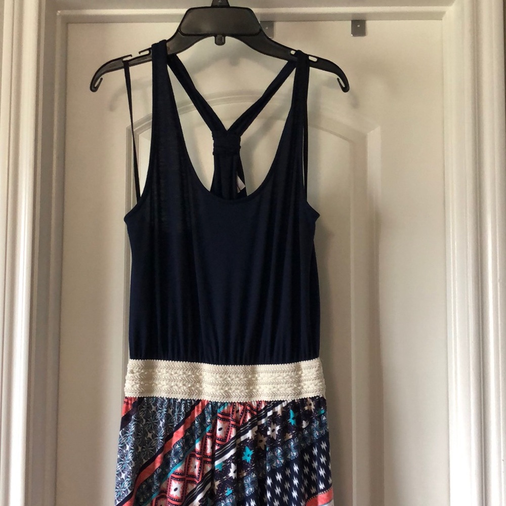 Color block maxi dress NWOT